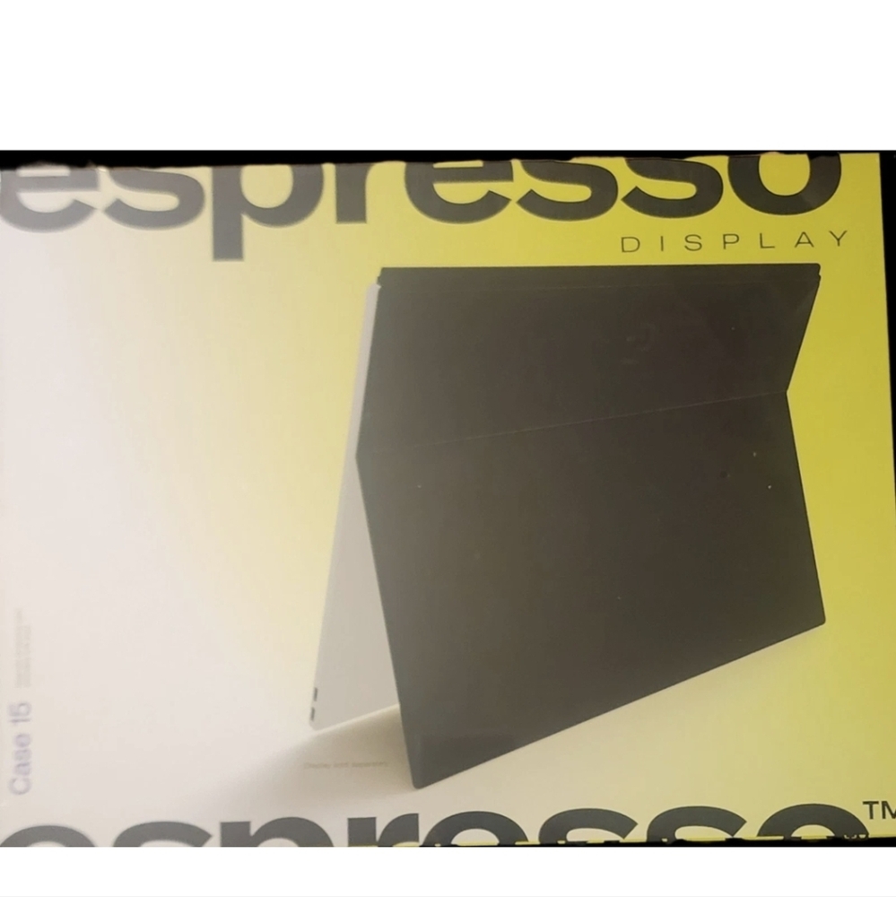 Espresso Microfiber 15 inch Display Case Black Sealed